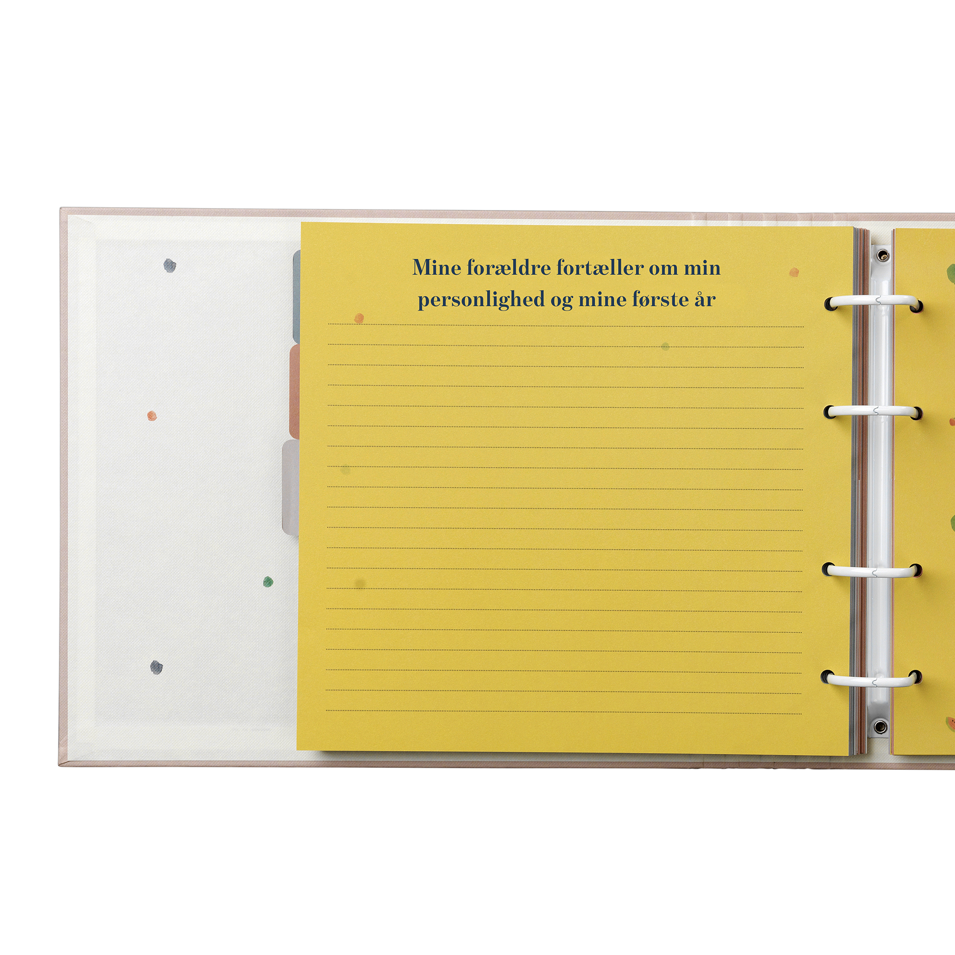 åben barnets bog med ringbind