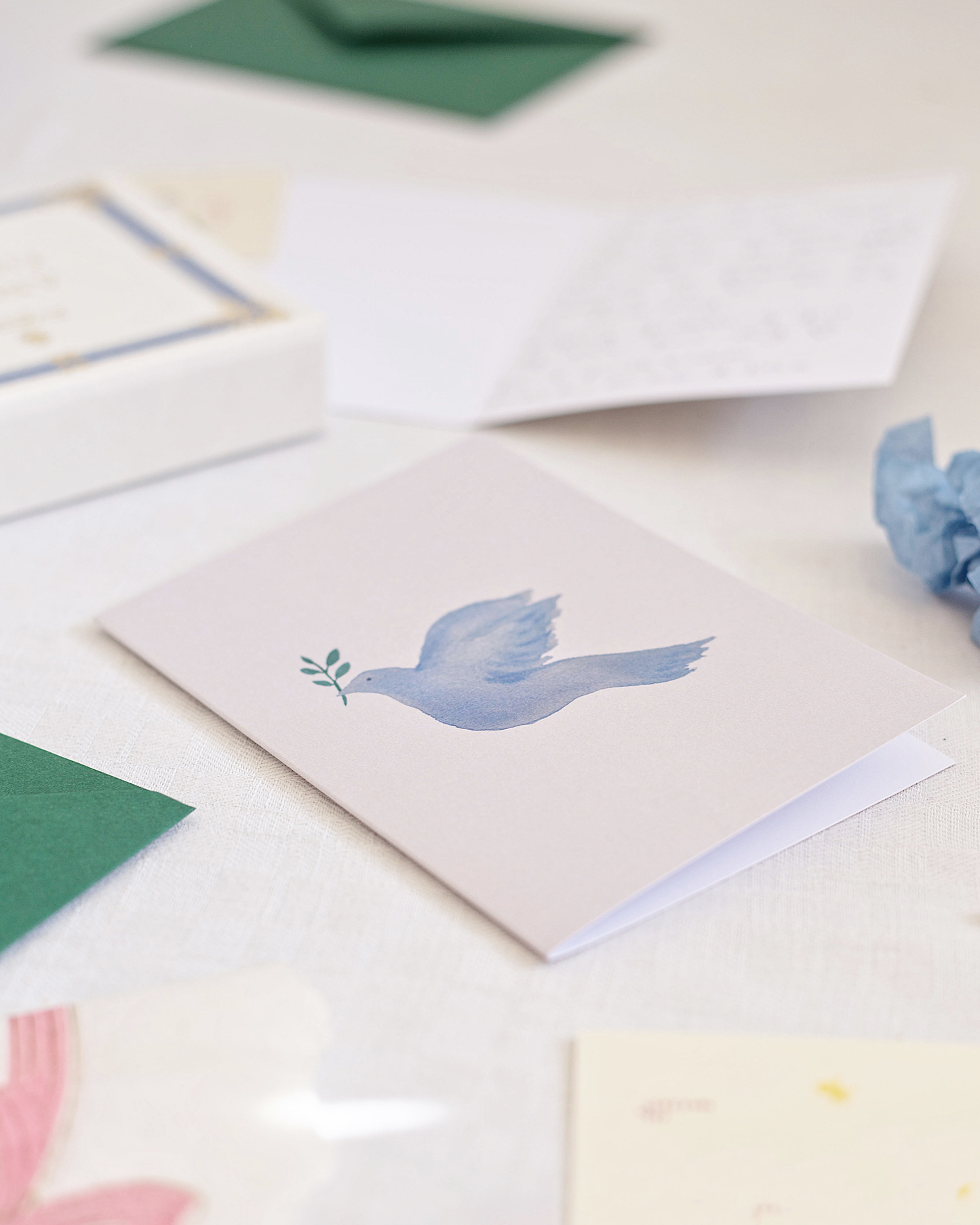 julekort – fredsdue – A6