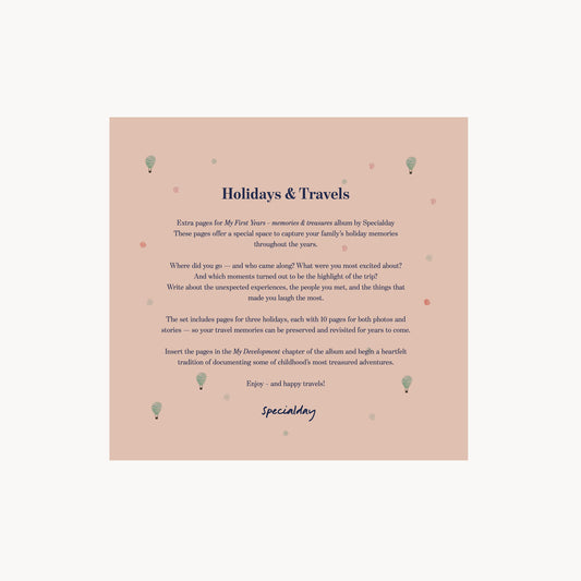 extra pages – holidays & travels