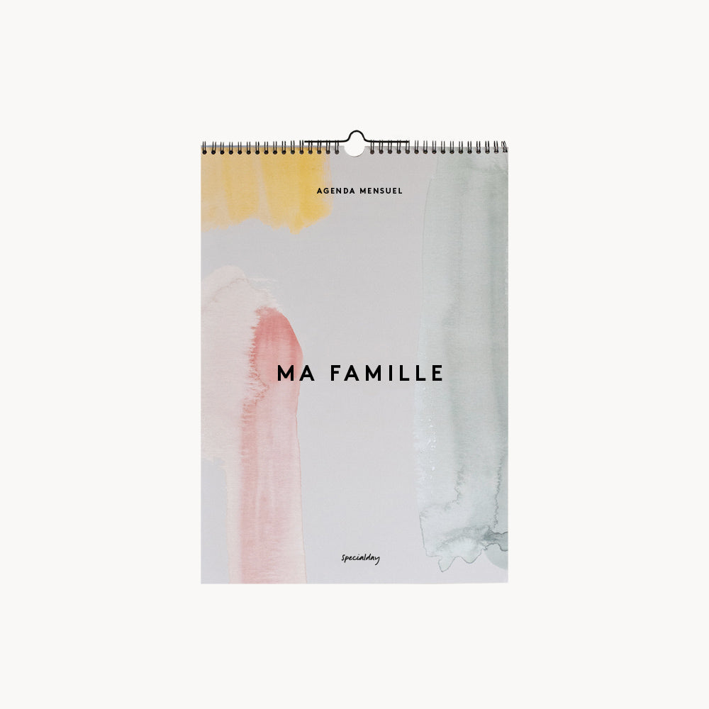 ma famille - agenda mensuel